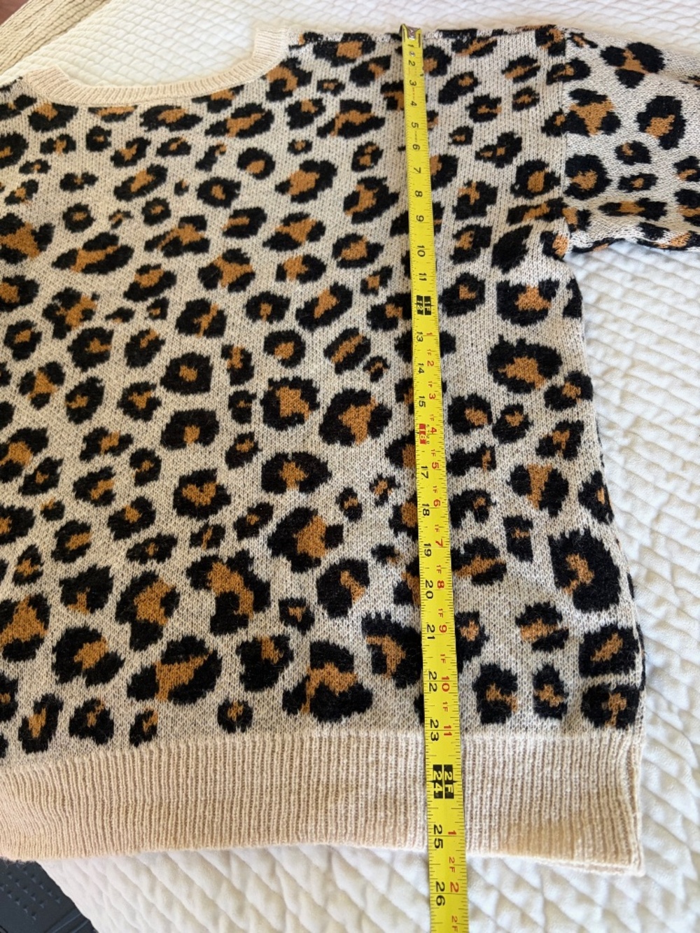 WOMENS KNOX ROSE LEOPARD DESIGN LONG SLEEVE SWEATER XL - Picture 6 of 8
